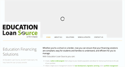 Desktop Screenshot of educationloansource.com